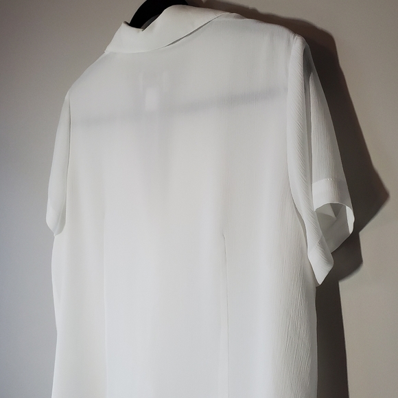 TANJAY White Blouse Sz 12P - Picture 5 of 5